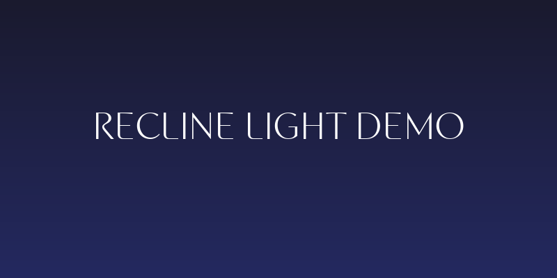 Recline Light Demo Social Header