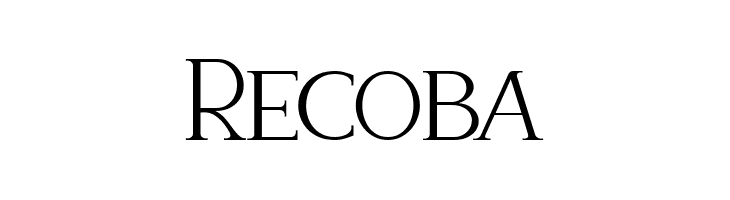 Recoba  Frei Schriftart Herunterladen