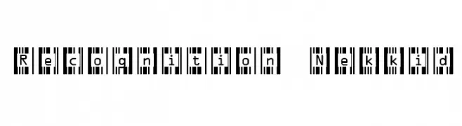 Recognition Nekkid  Скачать бесплатные шрифты