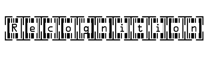Recognition Font
