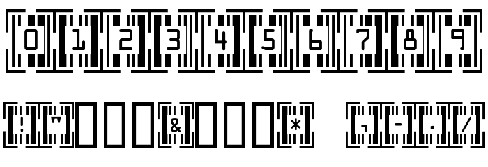 Recognition Font OTHER CHARS