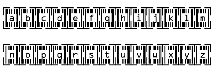 Recognition Font LOWERCASE