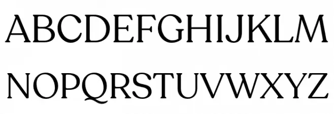 Recoleta Regular DEMO Schriftart Groß