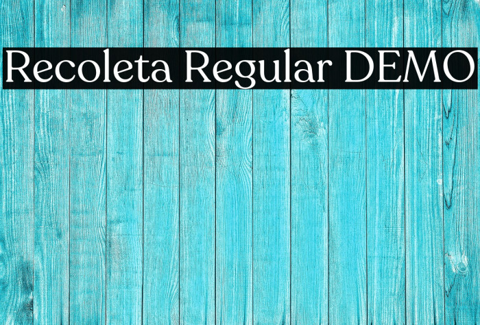 Recoleta Regular DEMO Example 3