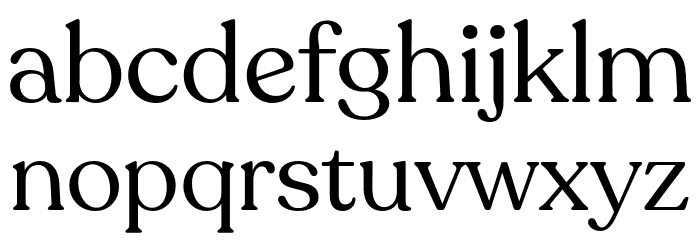 Recoleta Regular DEMO Font LOWERCASE