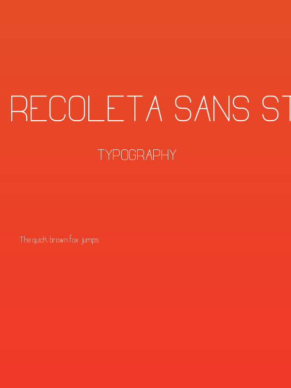 Recoleta-Sans-St Poster