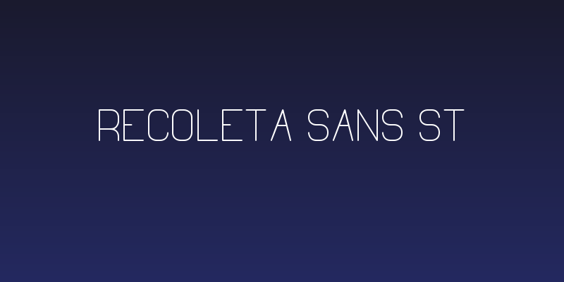 Recoleta-Sans-St Social Header