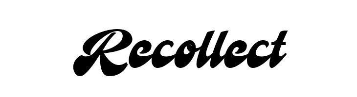 Recollect  Frei Schriftart Herunterladen