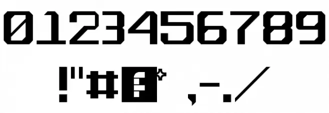 Recombo NBP Square Regular Font OTHER CHARS