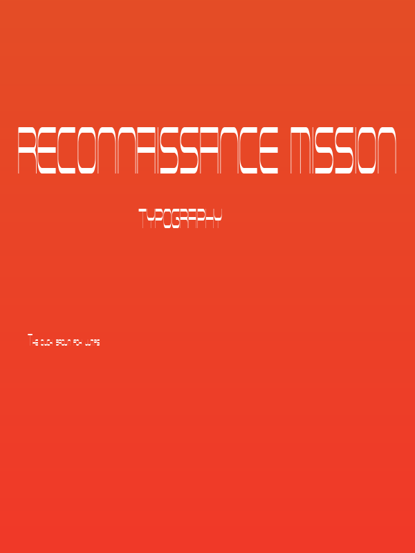 Reconnaissance Mission Poster