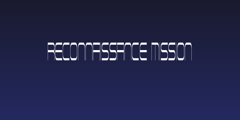 Reconnaissance Mission Social Header