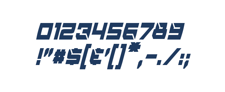 Reconstruct Condensed Italic Other Characters