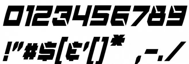 Reconstruct Condensed Italic Font OTHER CHARS