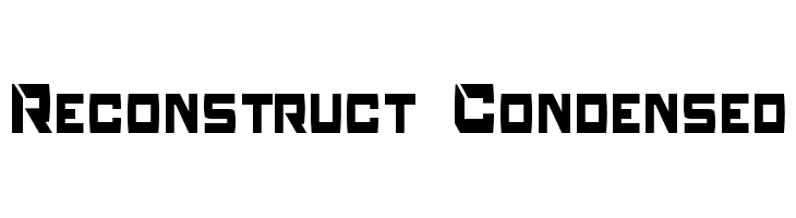 Reconstruct Condensed  les polices de caractères gratuit tlcharger