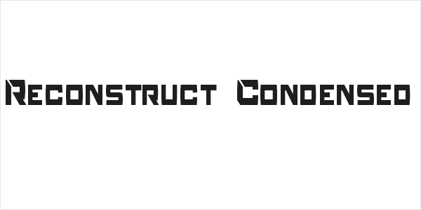 Reconstruct Condensed Logo