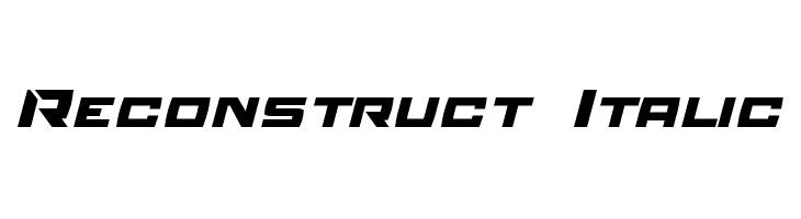 Reconstruct Italic Font