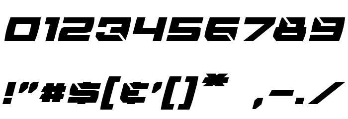 Reconstruct Italic Font OTHER CHARS