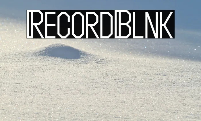 Record Blink Example 1