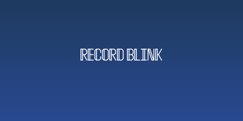 Record Blink Social Header