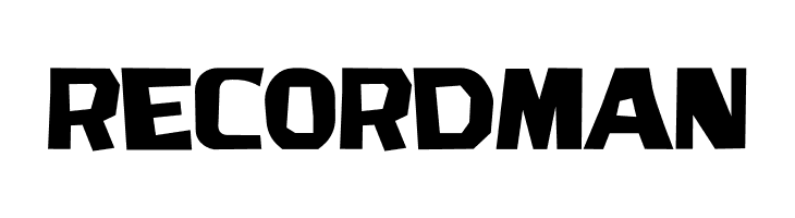 Record Man  Free Fonts Download