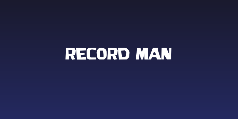 Record Man Social Header