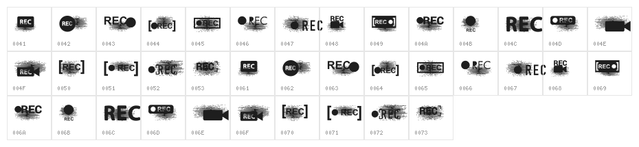 Record Regular Character Map