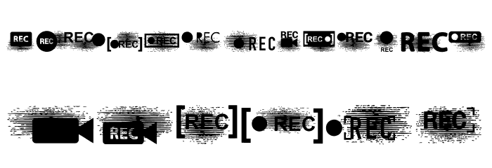 Record Regular Font LOWERCASE
