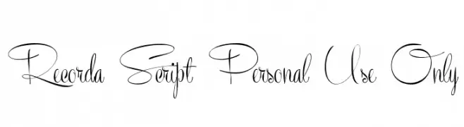 Recorda Script Personal Use Only  Fuentes Gratis Descargar