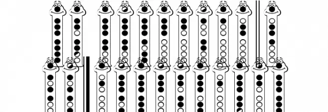Recorder Face خط أحرف صغيرة