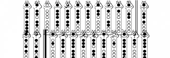 Recorder Faces フォント 大文字