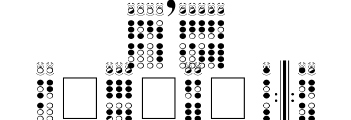 RecorderEye Font OTHER CHARS