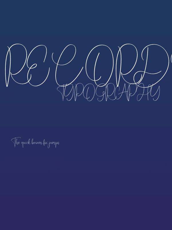Recording Poster