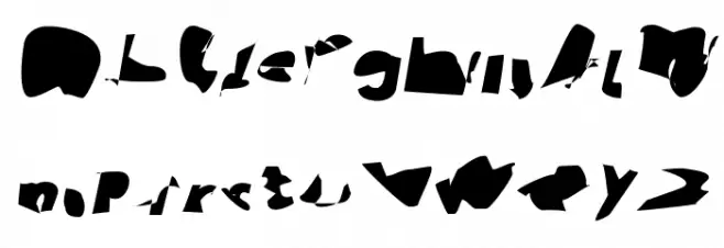 Recovery Oblique Font LOWERCASE