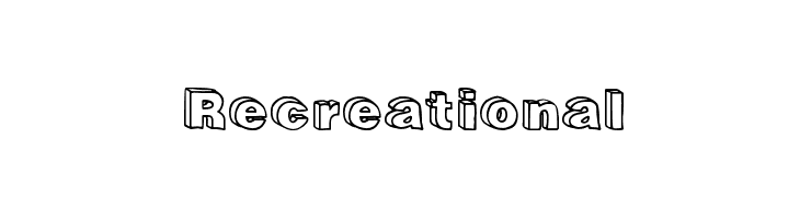 Recreational  Frei Schriftart Herunterladen