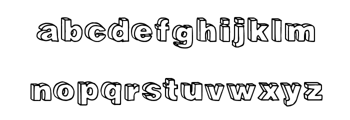 Recreational Font LOWERCASE