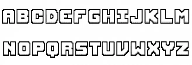 Recreativos フォント 大文字