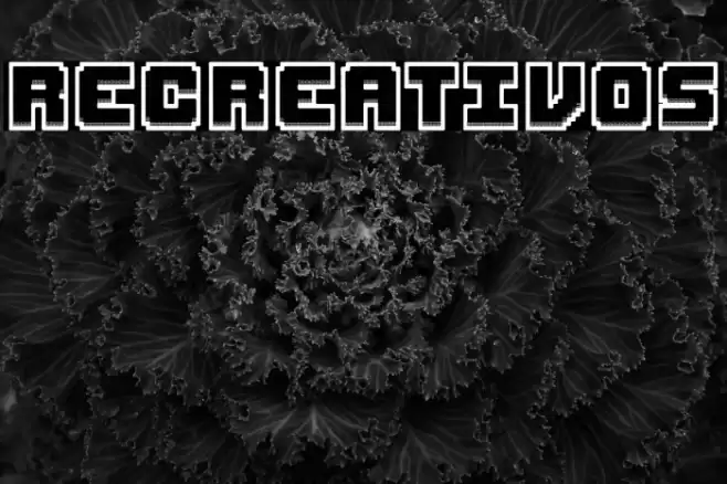 Recreativos Font examples