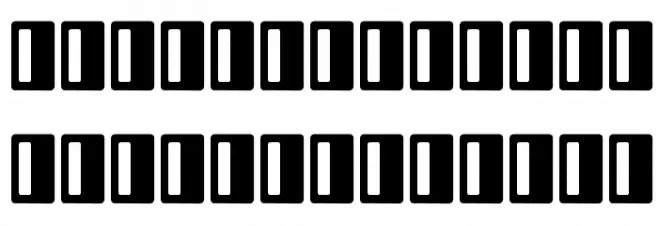 Rectangle I Caratteri MAIUSCOLE