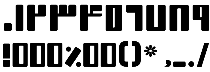 Rectangle II Font OTHER CHARS