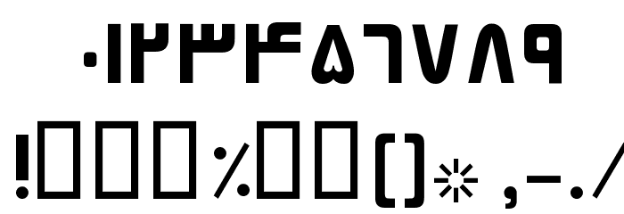Rectangle III Font OTHER CHARS