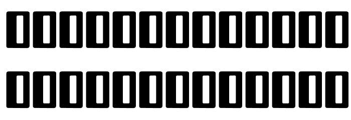 Rectangle II Font LOWERCASE