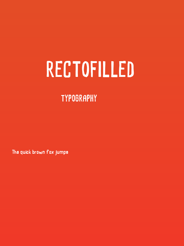 RectoFilled Poster