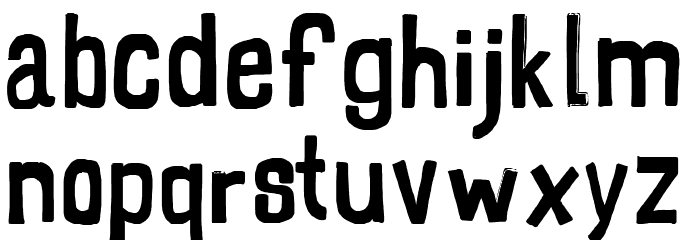 RectoFilled Font LOWERCASE