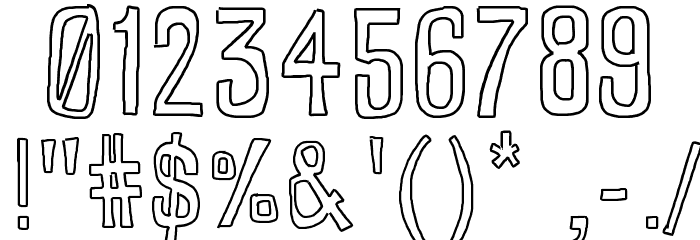 RectoOutline Font OTHER CHARS