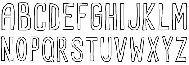 RectoOutline Шрифта ВЕРХНИЙ