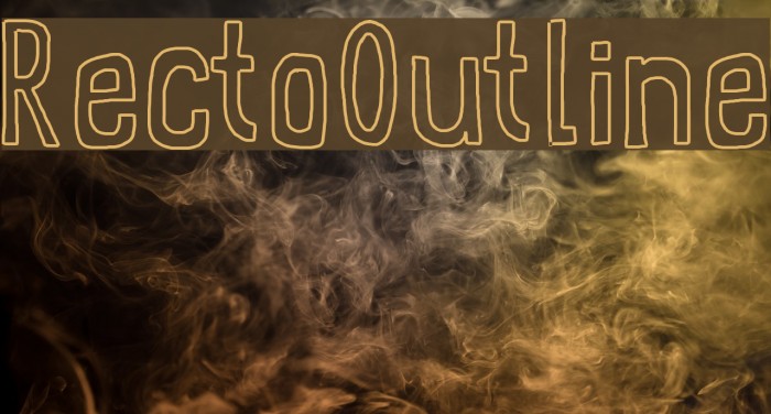 RectoOutline Font examples