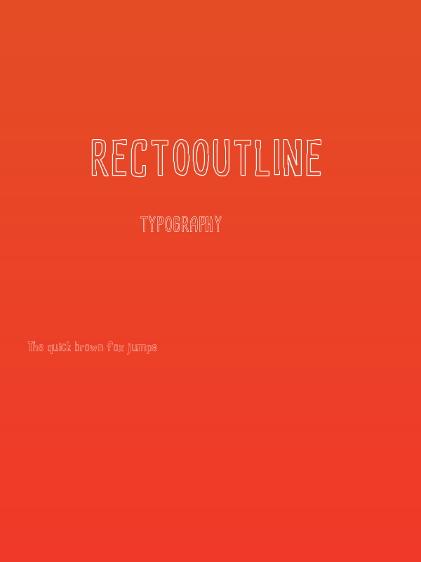 RectoOutline Poster