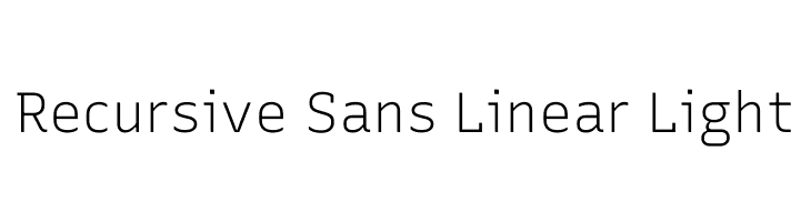 Recursive Sans Linear Light  Frei Schriftart Herunterladen