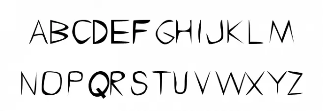Recycled Bit Schriftart Kleinbuchstaben
