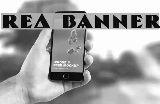 Red Banner Font examples